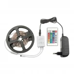 Светодиодная лента Volpe ULS-Q221 5050-60LED/m-IP20-3M-RGB RRP36C24 Комплект светодиодной ленты с адаптером и контроллером