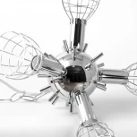 Подвесная люстра Lussole Idaho LSP-8986 (220V, на цепи, листья)