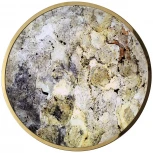 Настенно-потолочный светильник Odeon Light Bergi 5079/50L зол/серо-бежевый/металл/натур.камень/акрил с переключ.цветов.темпер. LED 50W 3000К/4000K/6000K (220V, круглые)