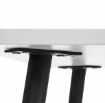 Стол PLUTO ЛДСП/металл, 120x80x77 см, Белый/Черный Tetchair 19316
