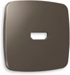 Лицевая панель Ambrella Volt OMEGA (Темная бронза матовый) для HDMI розетки QUANT OP6440