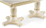 Деревянный стол Woodville Морнит 180(240)х100 слоновая кость / золото 515969