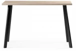 Стол Notta Тринити Лофт 140 25 мм черный матовый / делано светлый 489618
