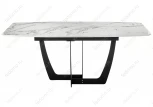 Стол Woodville Миссандея белый мрамор / графит 462085