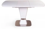 Стол раскладной Madison (100+40 см) матовое закаленное стекло белый Top Concept 2000000001067