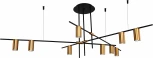 Люстра потолочная на штанге Breve V000028 (12023/9R Black) (220V)