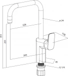 Смеситель Am.Pm Spirit F7007064 для кухонной мойки