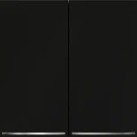 Выключатель двухклавишный с подсветкой (черный матовый) Voltum S70 VLS020208