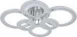 Потолочная люстра светодиодная с таймером Escada Venus 10297/6LED BL 140Вт, с ПДУ, металл/акрил, хром/прозрачный (220V, кольцо)