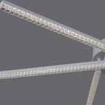 Потолочная люстра на штанге светодиодная с пультом  и ночным режимом Reluce 06538-0.3-06 WH (Умный дом) (220V)