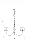 Подвесная люстра Arte Lamp Attore A4092LM-5CC (220V, на цепи)