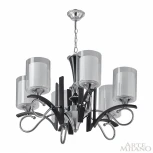 Подвесная люстра Arte Milano Florentia-9167 309167/6 Bk/Ni (220V, на цепи)