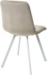 Стул CHILLI SQUARE G108-10 светлый кварц, велюр/ белый каркас M-City 629M04903