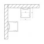 Профиль для светодиодной ленты SF-3535 SWG