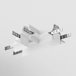 Коннектор Т-образный Gravity встраиваемый белый (магнитный) Maytoni Technical TRA010CT-42W