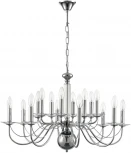 Подвесная люстра Lumion Incanto 8034/16 хром, металл/стекло Е14 16*40W 220V (на цепи, подсвечник, свеча)