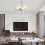 Потолочная люстра на штанге Arte Milano Sorrento-0409 370409/6/390 GD (220V, свеча)