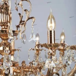 Подвесная люстра Omnilux Grosseto OML-77723-12 (220V, на цепи, подсвечник, свеча)