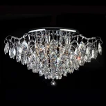 Потолочная люстра Eurosvet Crystal 10081/12 хром / прозрачный хрусталь