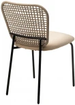 Стул JUNO G062-03 светлый беж, велюр / черный каркас M-City 629M04950