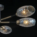 Потолочная люстра на штанге ILLUMICO IL0255-6CSQ-79 BK AB (220V)