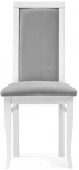 Деревянный стул Woodville Давиано серый велюр / белый 515977