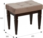 Банкетка Васко В 97Н темно-коричневый/патина от фабрики Mebelik