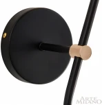Бра Arte Milano Ferrara-71040 274802/1+1B BK/GD (220V)