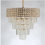 Подвесная люстра каскадная хрустальная De City Бриз 111014008 (220V, на цепи)