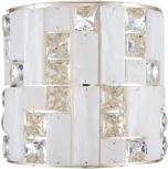 Бра Odeon Light Crossa 5072/28WL золото/прозрачный/белый/металл/хрусталь/алебастр LED 15W (220V)