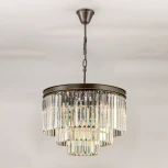 Подвесная люстра ярусная каскадная Citilux Мартин CL332131 (220V, хрусталь, на цепи)