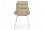 Стул на металлокаркасе Алст белый / velutto 05