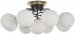 Потолочная люстра Arte Milano Neapolis-76408 276408/8+1 BK/GD (220V, шар)