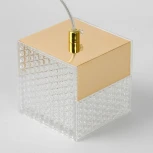 Подвесной светильник Lussole Duval LSP-7144 (LED, 220V, на проводе, куб)