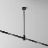 Крепление потолочное Medium 300мм с вводом питания Flarity черный Maytoni Accessories for tracks Flarity TRA158C-B1-B (24V)