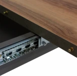 Кухонный стол Аврора Woodville (ЛДСП,Ламинат/Графит) арт.563369