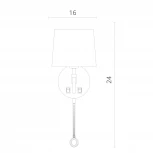 Бра на гибкой ножке Divinare Soprano 1341/02 AP-2 (220V, выключатель)