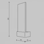 Настенный светильник светодиодный Maytoni Ornate MOD318WL-L3BS3K (220V)