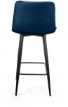 Стул полубарный UNO, бархат синий 29 / чёрный конус Top Concept UNO 74733
