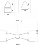 Потолочная люстра на штанге Freya Brianne FR5040PL-08CH (220V)