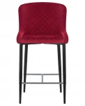 Стул полубарный CHRISTIAN'65 (черные ножки, бордовый велюр (V108-85))