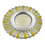 Встраиваемый точечный светильник Fametto Luciole DLS-L145 GU5.3 GLASSY/GOLD (220V, круглые)