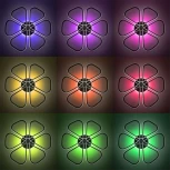 Потолочная люстра RGB Citilux Сезар Смарт CL233A275E (LED, 220V, умный дом - Алиса, Маруся, Сири, цветы)