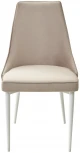 Стул NEPAL-P ЛАТТЕ #25, велюр/ белый каркас M-City 461MC04556