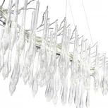 Подвесной светильник ST Luce Teardrops SL1660.113.12 Хром/Хром, Прозрачный G9 12*5W 4000K (220V, на тросе)
