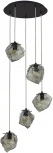 Подвесной светильник ST Luce Portici SL1175.403.05 Черный/Серо-зеленый E14 5*40W