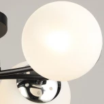 Потолочная люстра на штанге Reluce 02318-0.3-04 BK+CH (220V, шар)