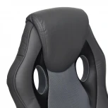 Кресло RACER GT new металлик/красный (кож/зам/ткань)