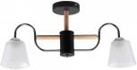 Потолочная люстра на штанге Imex MD.51941-2-S-BK+WOOD