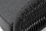 Модуль диванный левый плетеный из роупа (веревки) темно-серый 4SIS Канны KAN-MLS2-001 D-gray